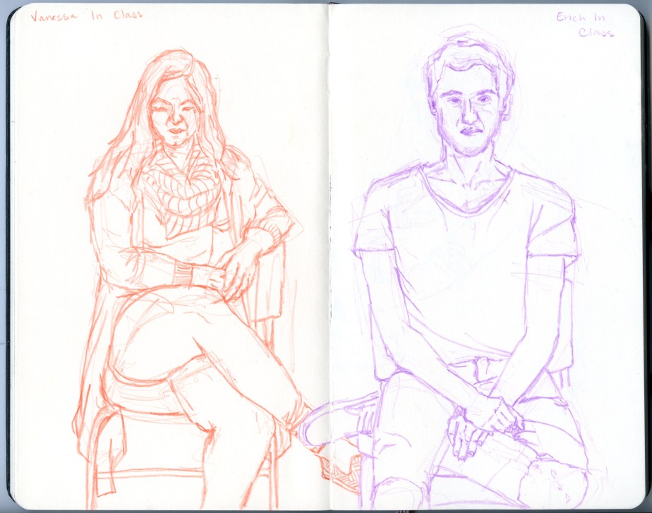 Vanessa and Erich in Class